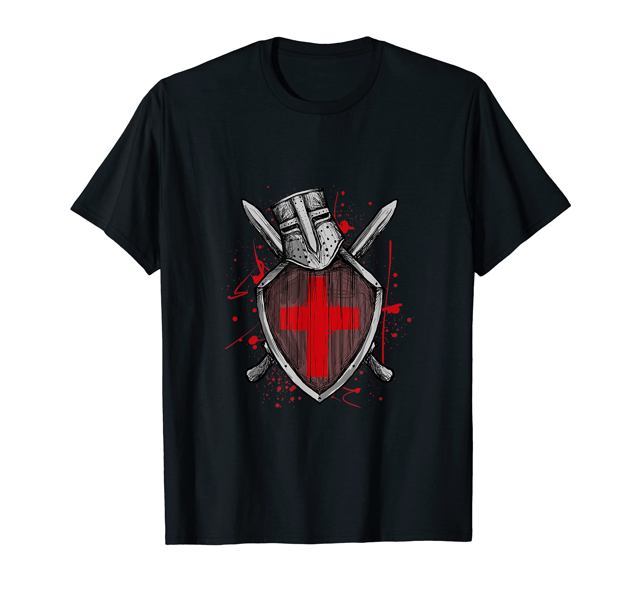 Crusader Knights Templar Shield T-Shirt
