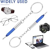 Abeillo 2Pcs Tiny Eyeglass Screwdriver Kit 3 in 1 Keychain Precision Set view 3