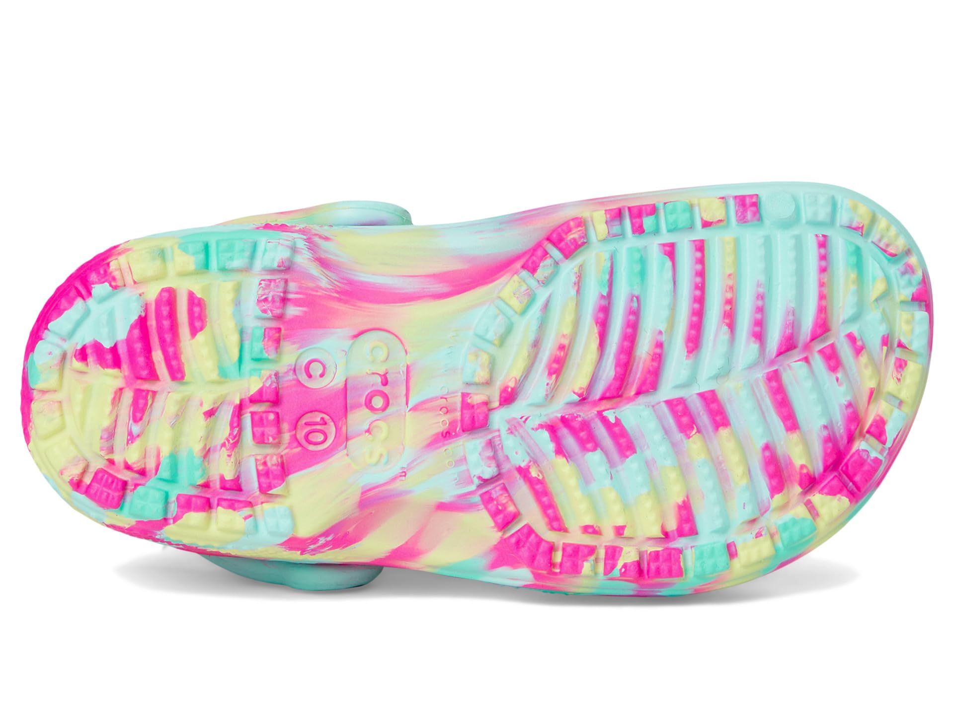 Crocs Kids' Classic Marbled Tie-Dye Clog