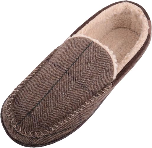 tartan moccasin slippers