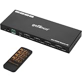 gofanco 4K60Hz 4x4 HDMI Matrix Switch (Matrix44HD2-BSC) | Up to 4K60Hz 4:4:4, HDR, HDCP 2.2/1.4, Auto Downscaling, EDID Management, 7.1ch Audio, Atmos, Lightning/Surge/ESD Protection