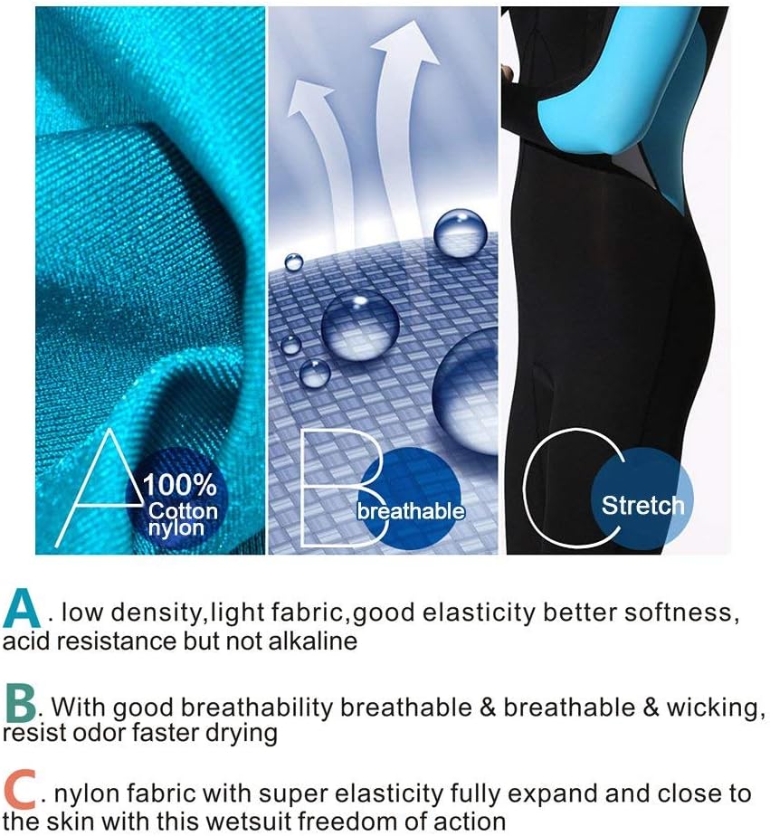 Full Body Scuba Rash Guard Dive Skin UV Swimwear Sport Skins for Men Women, Long Sleeve One Piece Front Zipper Diving Wetsuit for Surfing Swimming Snorkeling Canoeing : Sports & Outdoors
