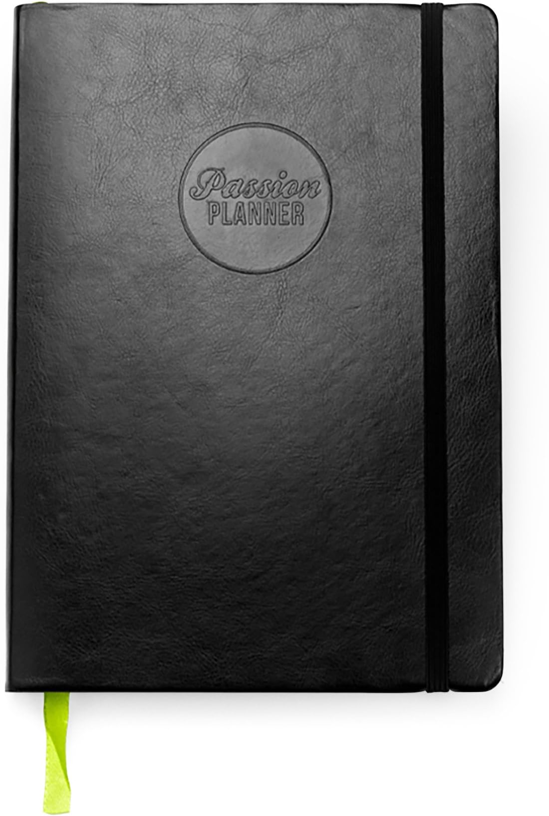 Passion Planner Dated Jan-Dec 2020, Goal Oriented Weekly Agenda and Reflection Journal, Medium (B5-6.9 x 9.8 inches) Sunday Start Elite Black