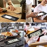 Azonelife 24 Black Plastic Check Holders Waitress Restaurant Bill Receipt Tray view 6