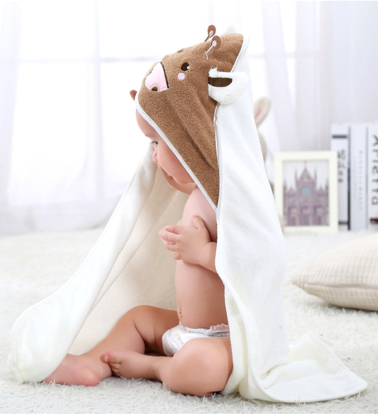 Cape De Bain Douce Bebe Sortie De Bain Sechage Rapidement Large Capuche Chaude Motif Adorable Cadeau De Naissance 0 5ans Serviette De Plage Ete Photo Toilette De Bebe Bebe Puericulture Leranathdiamonds Com