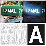 Seloom 148 PCS 3" Reflective Mailbox Numbers