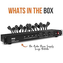 Pyle 19 Outlet 1U 19" Rackmount PDU Power