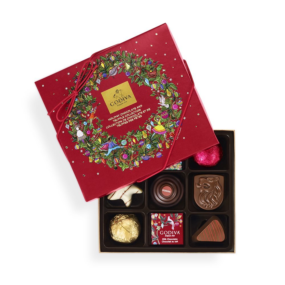 Godiva Chocolatier 16 Piece Assorted Chocolate Christmas
