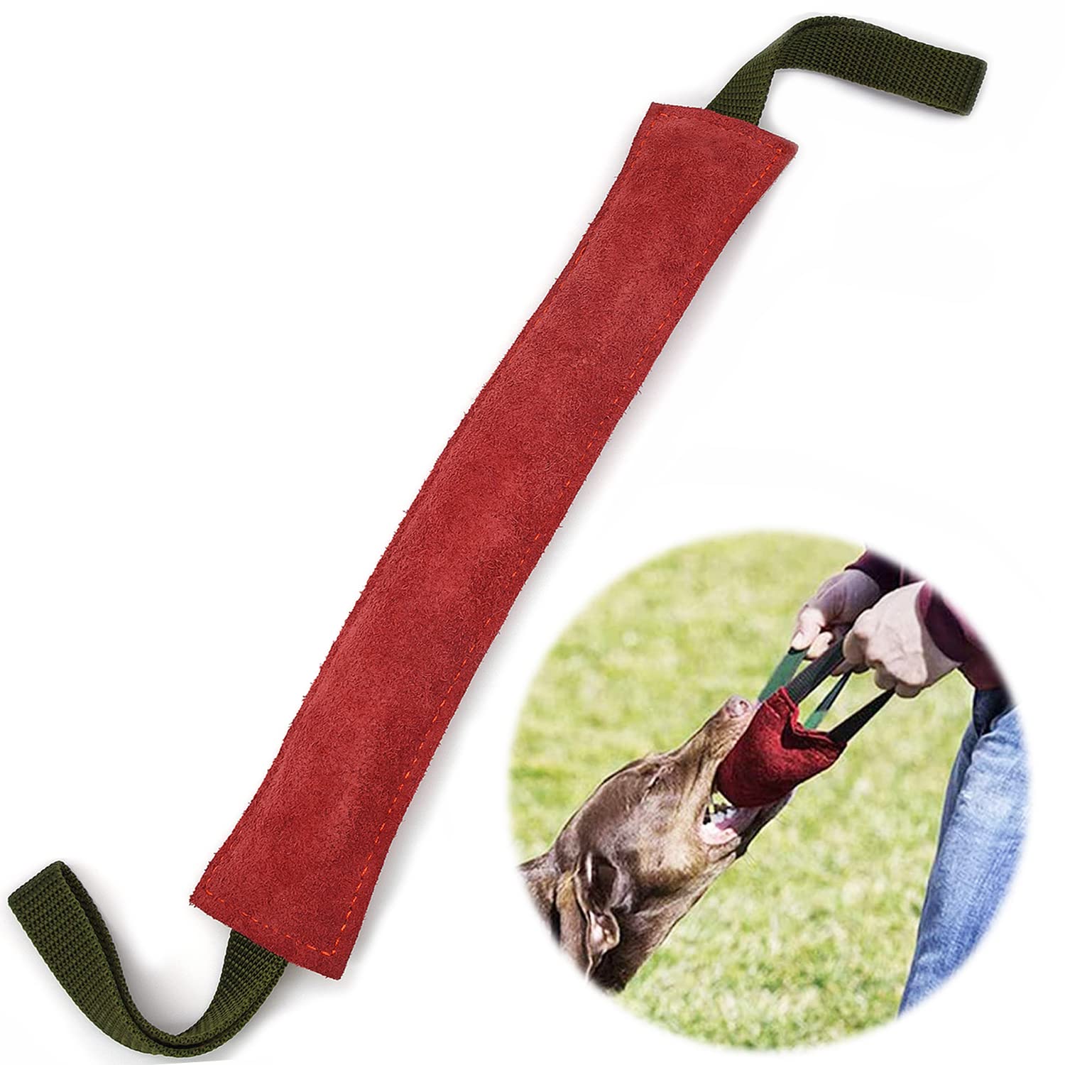 BOW CALICO Dog Bite Tug Toy, 2 Strong Handles, Extra Tough, Durable, Interactive Toys For Medium to Large Dogs,Best For Tug of War…