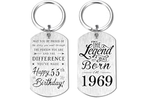 Yobent Birthday Gifts for Men Women Him, Happy Birthday Personalized Keychain, Men Gifts for Birthday Unique