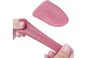 Dong Huang 7pcs Realistic Fake Tongue, Magic Tricks Accessories, Halloween Pranking False Tongue Horrific Tongue Prop Tricks Tongue Toys (009)