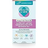 Health & Her Multivitamin Support After Menopause for Women 55+ - Supplements for Women - Nutrition and Wellbeing Support - 1 Month Supply, 60 Tablets - Vegan & Gluten Free