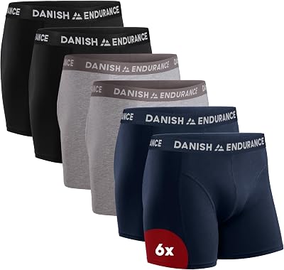 Calzoncillos Boxer Hombre, 6 Pack MC (2xNegro, 2xGris, 2xAzul Marino Azul) M