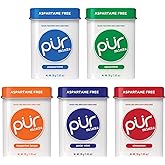 PUR Mints, Variety Pack Xylitol Mints No Artificial Flavor 150 Count (5x30) | No Artificial Sweeteners, Vegan, Sugar Free, Gluten Free, Soy Free, Keto Friendly, Natural flavor mints for fresh breath