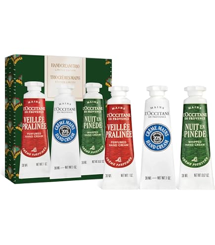 Amazon.com: L'OCCITANE Shea Butter Hand Cream Set, 8 Travel-Size