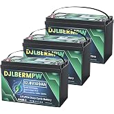 36V 100Ah Lithium Golf Cart Battery, 3 Pack 12V 100Ah LiFePO4 Battery | Built-in 100A BMS,3840Wh Energy,8000 Deep Cycle Lithium Batteries For Club Car,Trolling motor,Marine,Boat,RV,10-Year Lifespan