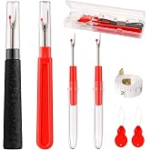 Seam Ripper Tool Kit 4 PCS 2 Large &amp; 2 Small with Threaders &amp; Tape Measure | Includes 2 large &amp; 2 small seam rippers, 2 needle threaders, 1 soft tape measure. Ideal for sewing, crafting &amp; DIY projects
