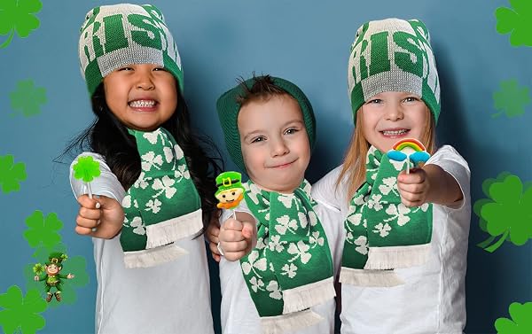 FRUIDLES ST. PATRICK’S DAY LOLLIPOPS, 24-PACK LEPRECHAUN, GREEN SHAMROCK, AND RAINBOW LOLLIPOP SUCKERS, PARTY FAVOR BOX, INDIVIDUALLY WRAPPED (24-PACK)
