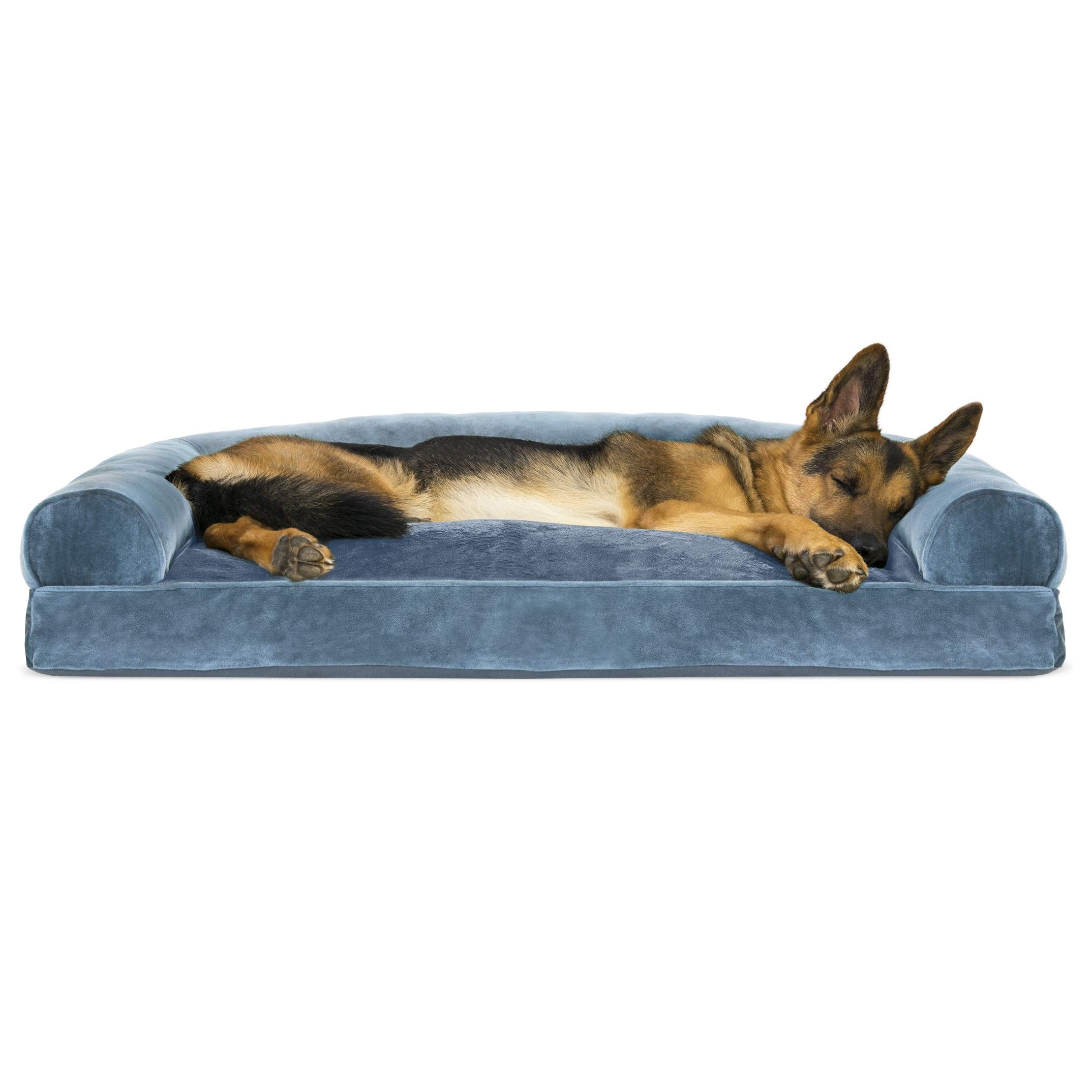 Furhaven Pet - Sofa-Style Dog Pillow Bed & Traditional Orthopedic Foam Mattress Dog Bed for Dogs & Cats - Multiple Styles, Sizes, & Colors