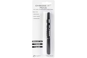 Ranger Inkssentials Embossing Pens, 2-Pack, Black And Clear