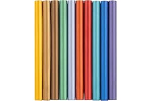 Lot de 10 bâtons de cire pour sceau de cire, pistolet à colle, pour tampon, lettre, enveloppe, invitation de mariage