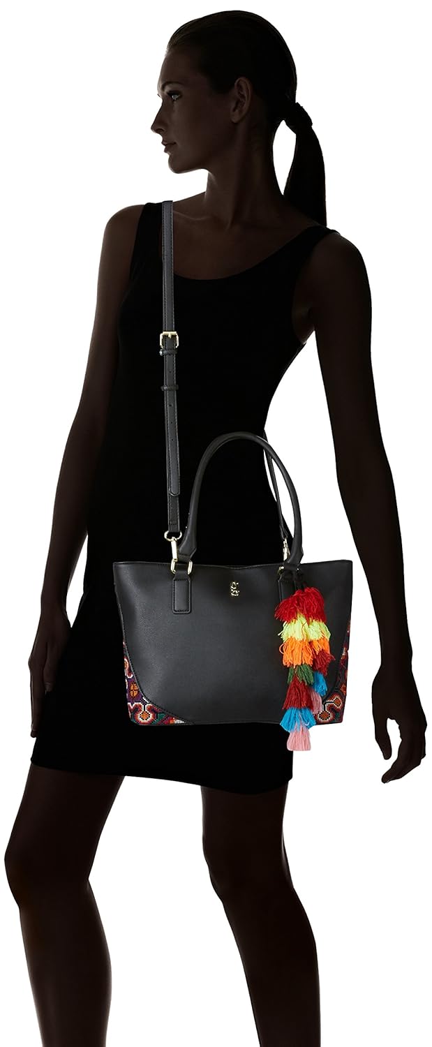 global desi women's tote bag (black) ()