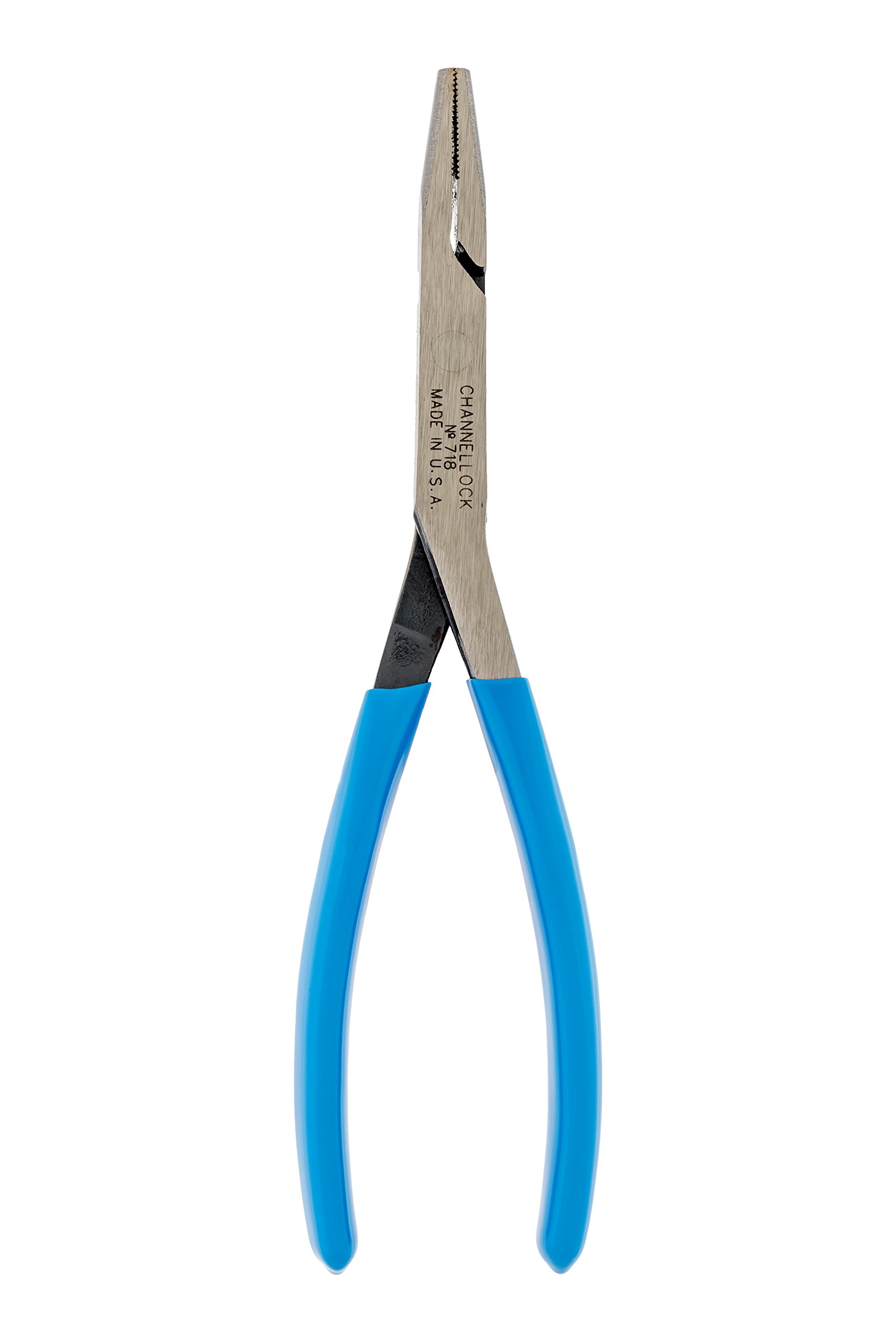 Channellock 718 8Inch Flat Nose Pliers Duckbill Jaw Pliers with