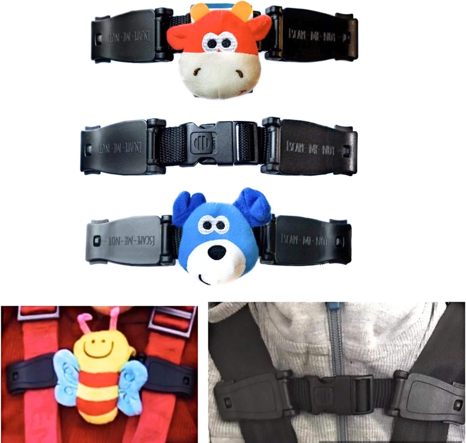 Twin Pack AntiEscape Chest Clip No Thread Required Amazon.co.uk Baby