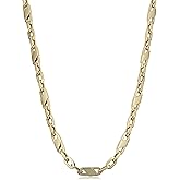 Kooljewelry Men's 14k Yellow Gold 6.2 mm Bold Mariner Link Necklace