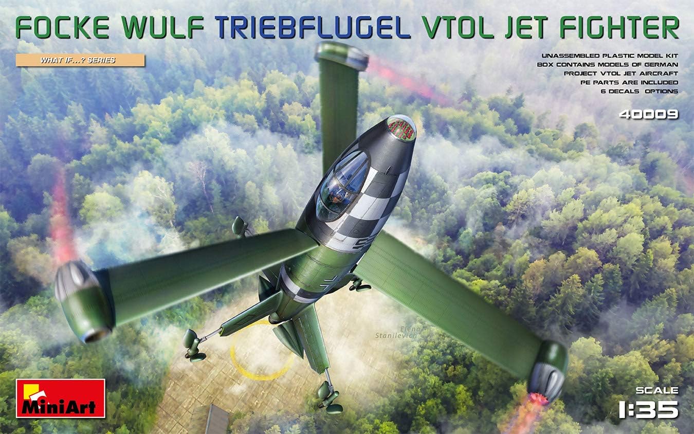 Miniart 1:35 - Focke-Wulf VTOL Triebflugel Jet Fighter, White, Small