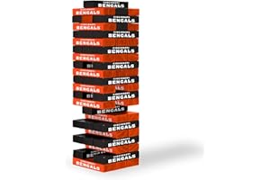 Wild Sports NFL Cincinnati Bengals Table Top Stackers 3" x 1" x .5", Team Color