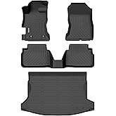 Binmotor-for Subaru Crosstrek 2018-2023 & Subaru Impreza 2017-2023 (Only for Fuel Models) All Weather Floor Mats & Cargo Liner, Car Mats for for Crosstrek Accessories-Black
