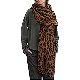SHENHE Women's Leopard Print Scarves Lightweight Cheetah Scarf Shawls Wraps