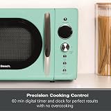 Hamilton Beach Retro Microwave 20L 700W Digital LED 8 Pre-sets Mint HB70H20M view 8