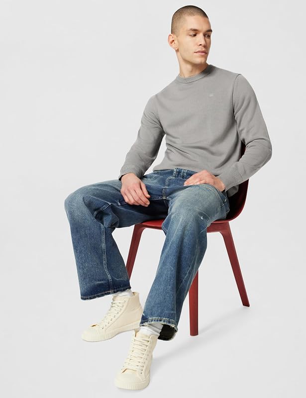 Jersey Premium Core Knit para Hombre, Gris (wild dove D27686-B692-G283), XS