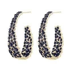 CEJUG Dangle Drop Hoop Earrings for Women Statement