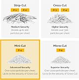 Fellowes LX41 Deskside Shredder 8 Sheet Mini-Cut 4x12mm 17 L Bin P-4 view 8
