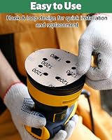 JatilEr 24 Pcs 125mm Sanding Discs 8-Hole Wet/Dry Grit 320-3000 Hook & Loop view 5