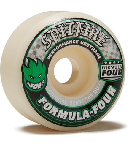 スケートボード Spitfire Formula Four Conical 52mm 101Du Spitfire Formula Four Conical Full 101DU Skateboard Wheels 52mm
