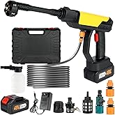 Cordless Pressure Washer, 990 PSI Portable Battery Power Washer with 6-in-1 Nozzle, 3.0Ah Battery, Electric Car Pressure Washer Handheld for Car Floor Fence Wall Cleaning