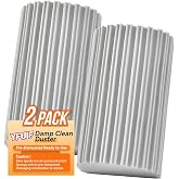 YFUIF 2/4/6/8-Pack Damp Clean Duster Sponge, Magic Sponge Eraser Baseboard Cleaner Tool, Dusters for Cleaning Blinds, Glass, Vents, Railings, Mirrors,Window Track Grooves and Faucets