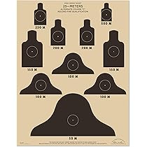 Amazon.com : M16A2 25 Meter Zeroing Target On EZ Peel