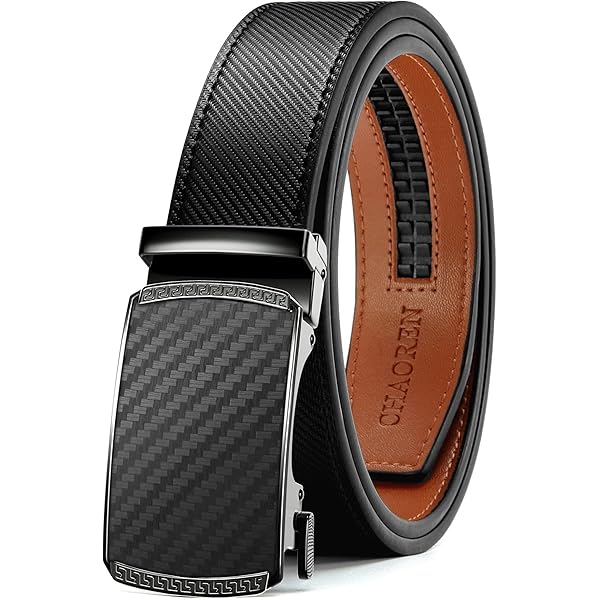 Zitahli Ratchet Belt for Men - Mens belt Leather 2 Packs with 1 3