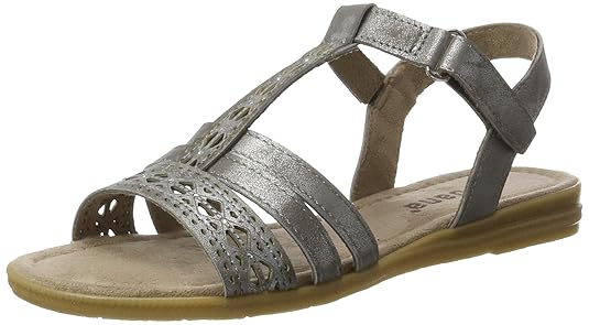 Jana Damen 28114 Offene Sandalen mit Keilabsatz