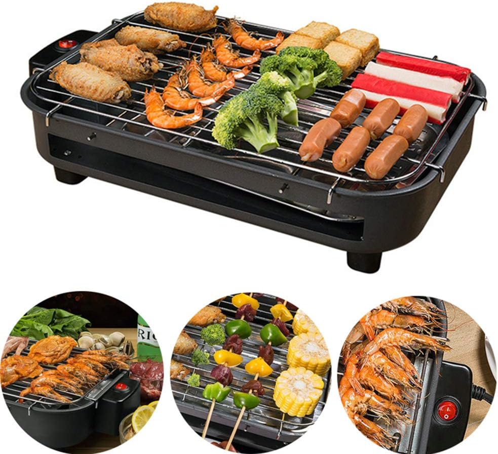 Review HONGLONG Smokeless Electric Frying Pan,Electric Charcoal Grill