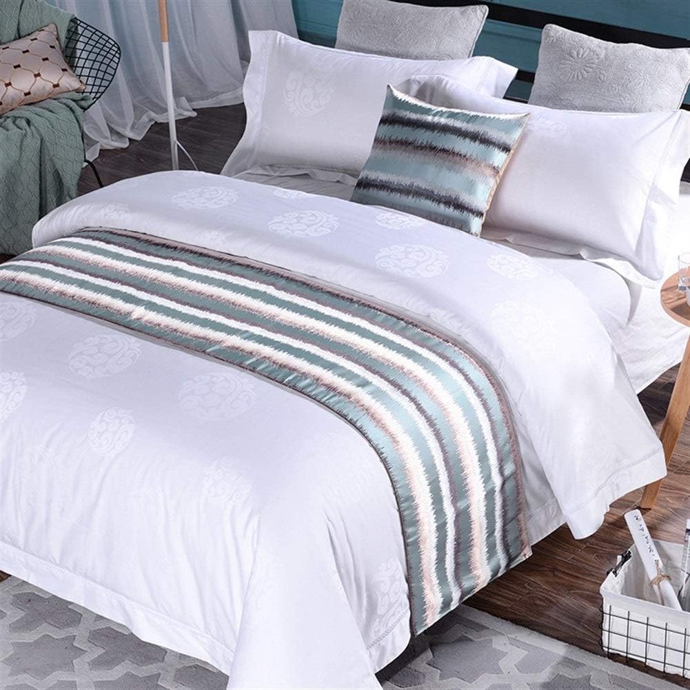 ESORST Bed Runner Decorative Throw For Home Bedroom Bedding Linen,Bed Runner Bedding Scarf Protection (Color : B, Size : 45X180cm)