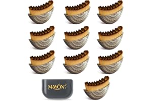 MAYON+, Lymphatic Contour Face and Body Brushes, The Lymphatic Drainage Massager for Face, Dry Brushing Face Brush, Chin & Jawline Sculpting, Ergonomically Designed to Fit The Skin Precisely 10Pcs.