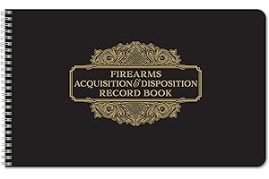 BookFactory Extra Large FFL Firearms Acquisition and Disposition A&D Gun Log Book (2 Page Spread) ATF Gun LogBook/Record Book 1,050 Entries, Wire-O, (Made in USA)