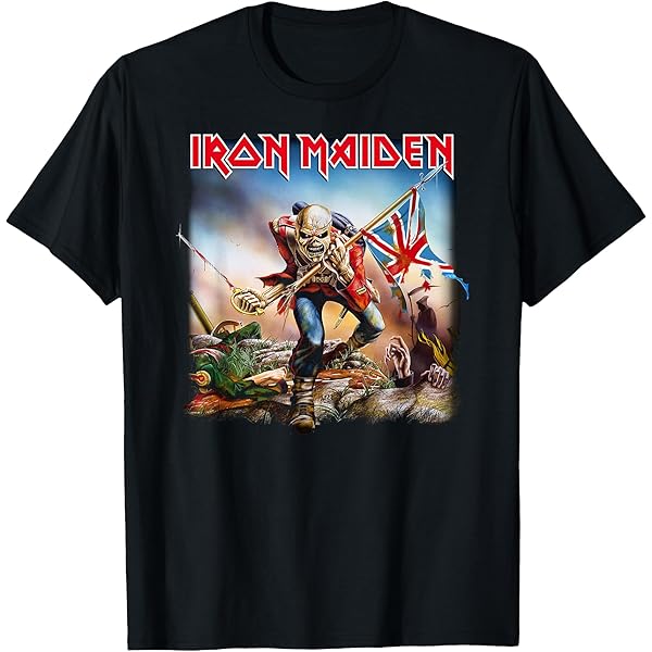 Amazon.com: Iron Maiden - Senjutsu Eddie Red Circle T-Shirt
