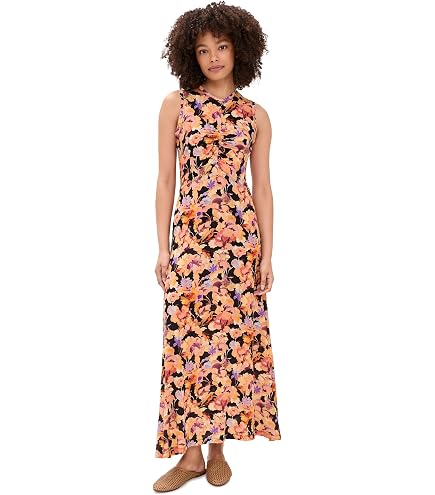 Ulla Johnson Women's Amal Jersey U-Neck Dress, Noir, XXS-XS at Amazon Women's Clothing store